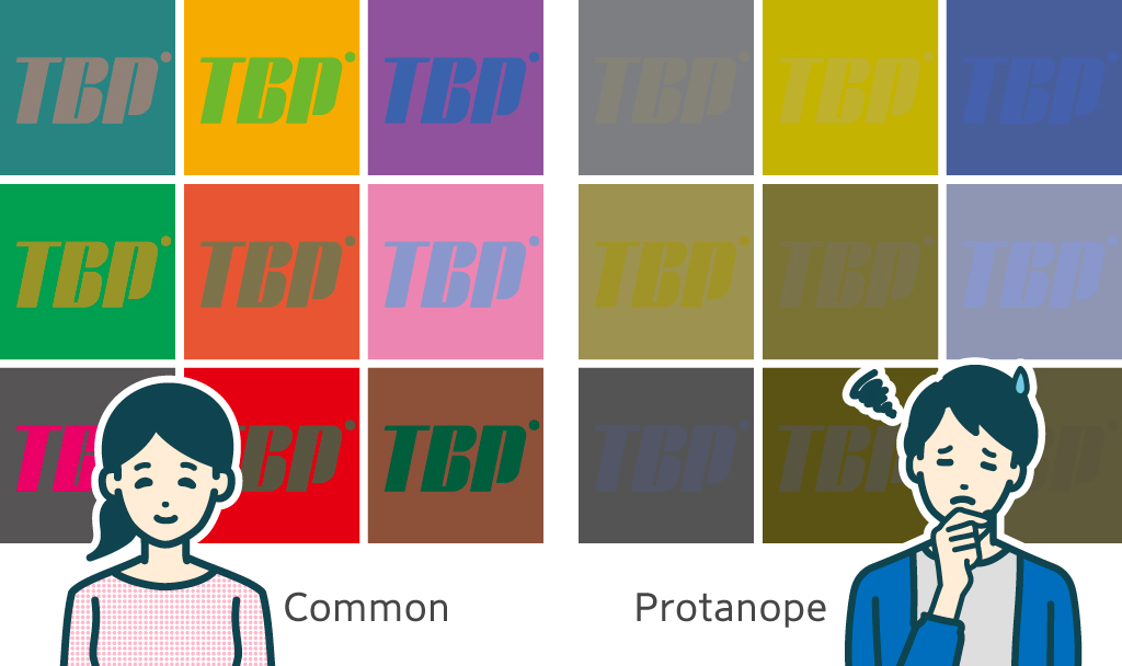 色覚多様性への配慮 −P型、D型色覚のシミュレーションをお馴染みのソフトで実行−