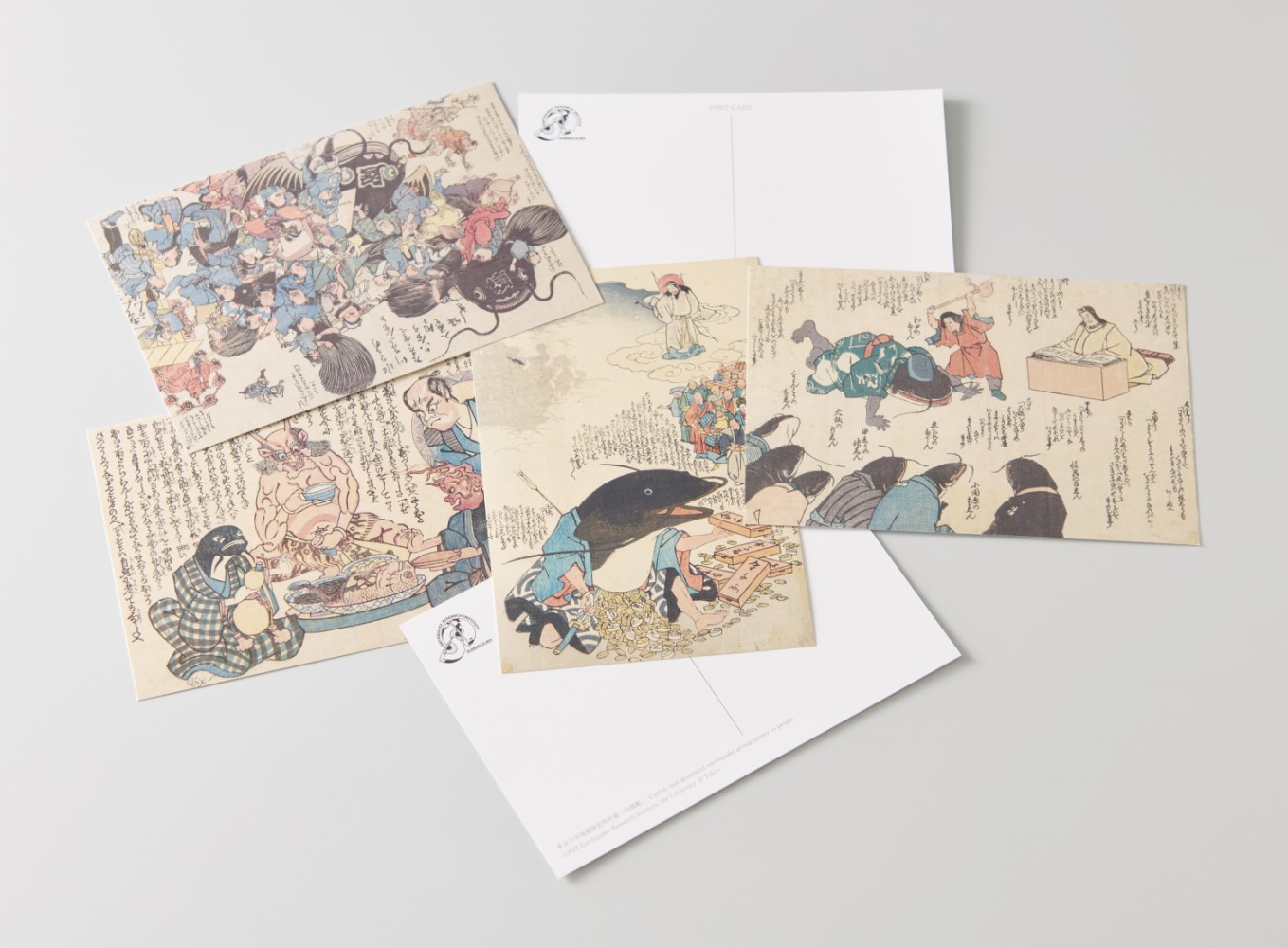 江戸の民衆の地震への想いを伝えるアートポストカード