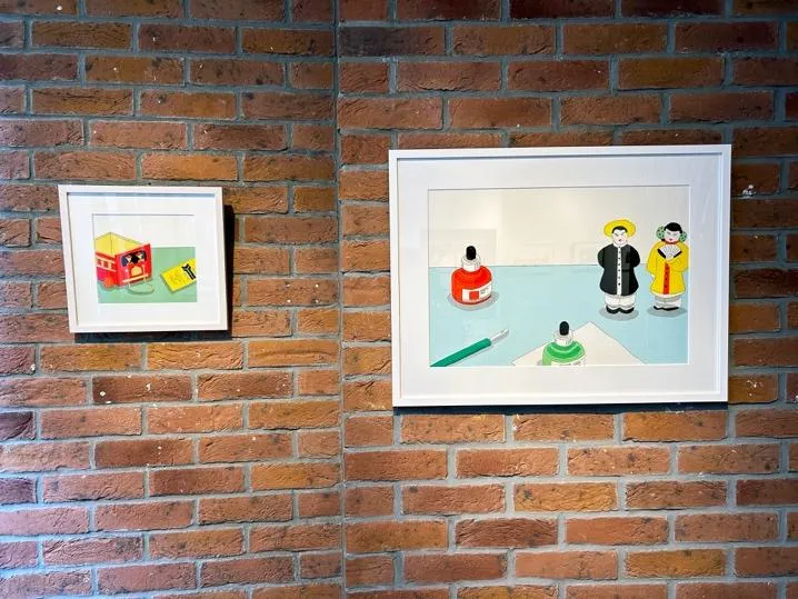 山陽堂コレクションのシルクスクリーン作品も出陳