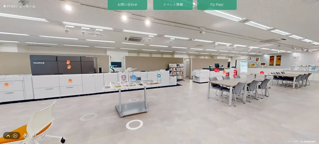 VR内にお問い合わせやイベント情報などのリンクボタンを常に表示