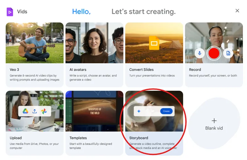 作りたい動画の指示を具体的に入力