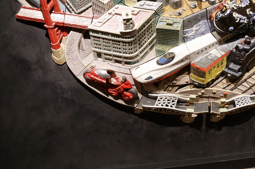 サインと金田のバイク