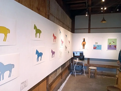 安西水丸 ひのえウマ展の展示ギャラリー1